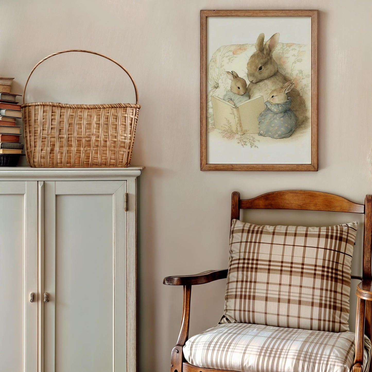 MEGA BUNDLE 100+ Art mural, impressions d'art aquarelle douces de lapin vintage, décoration Cottagecore, illustration de souris sauvage, téléchargement numérique