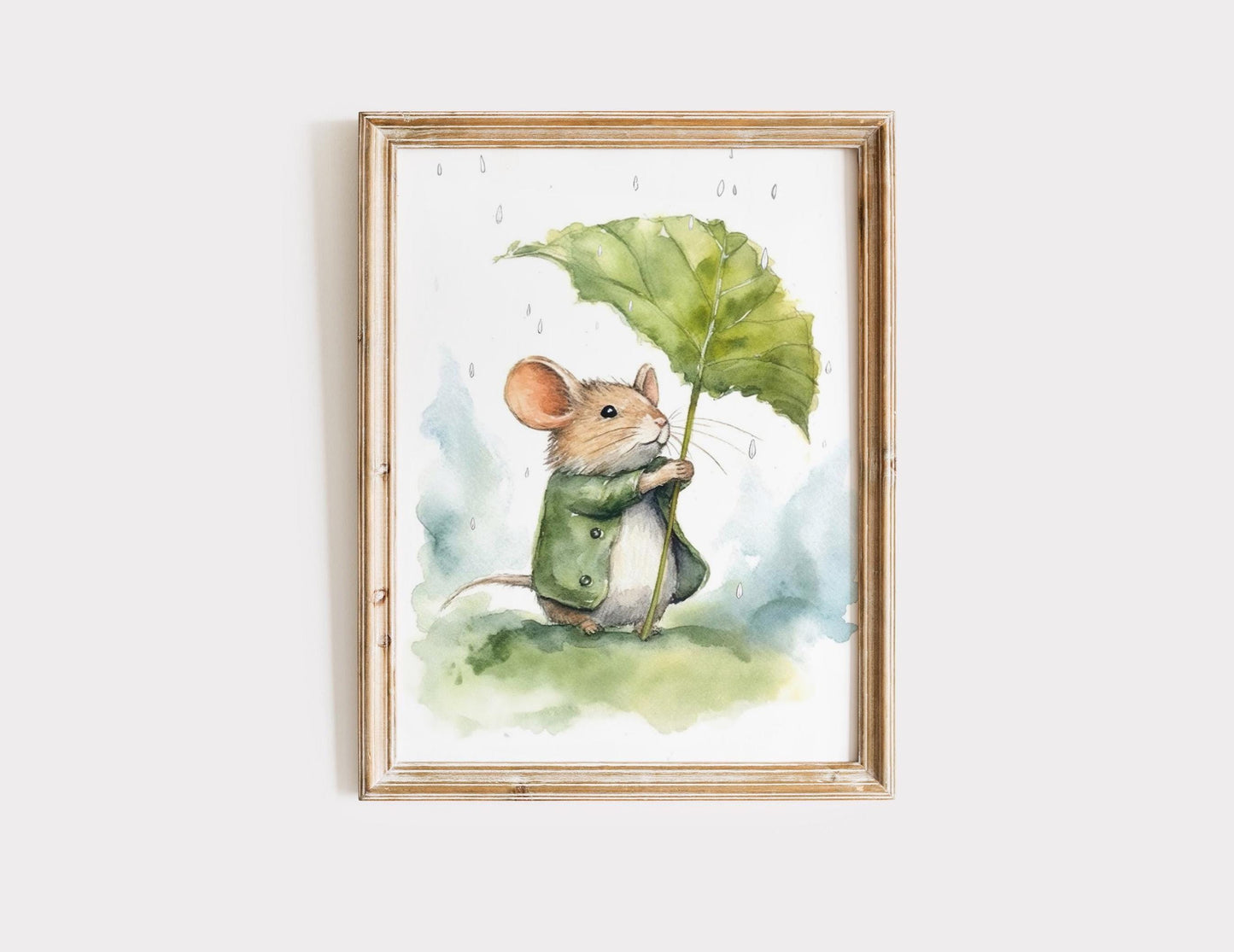MEGA BUNDLE 100+ Art mural, impressions d'art aquarelle douces de lapin vintage, décoration Cottagecore, illustration de souris sauvage, téléchargement numérique
