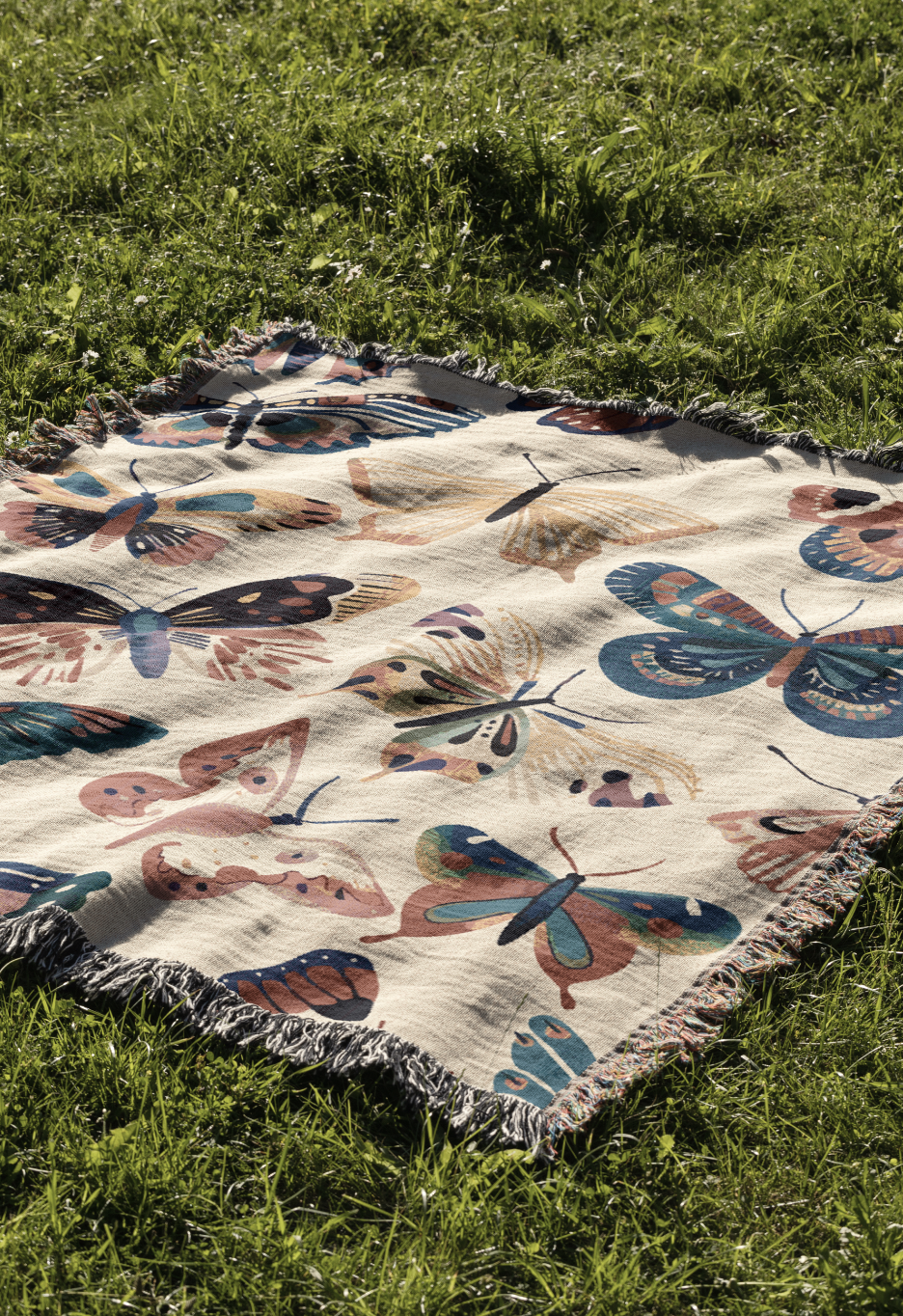 Flying Butterflies - Woven Blanket