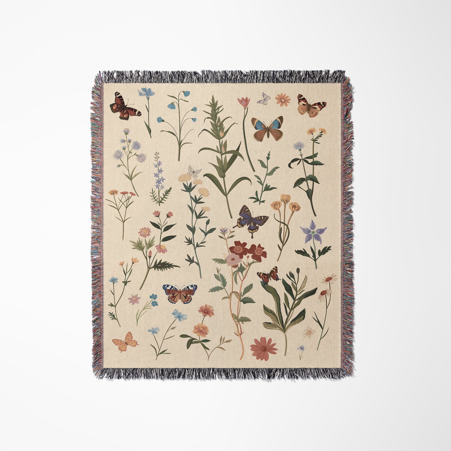 Wildflower Butterflies - Woven Blanket