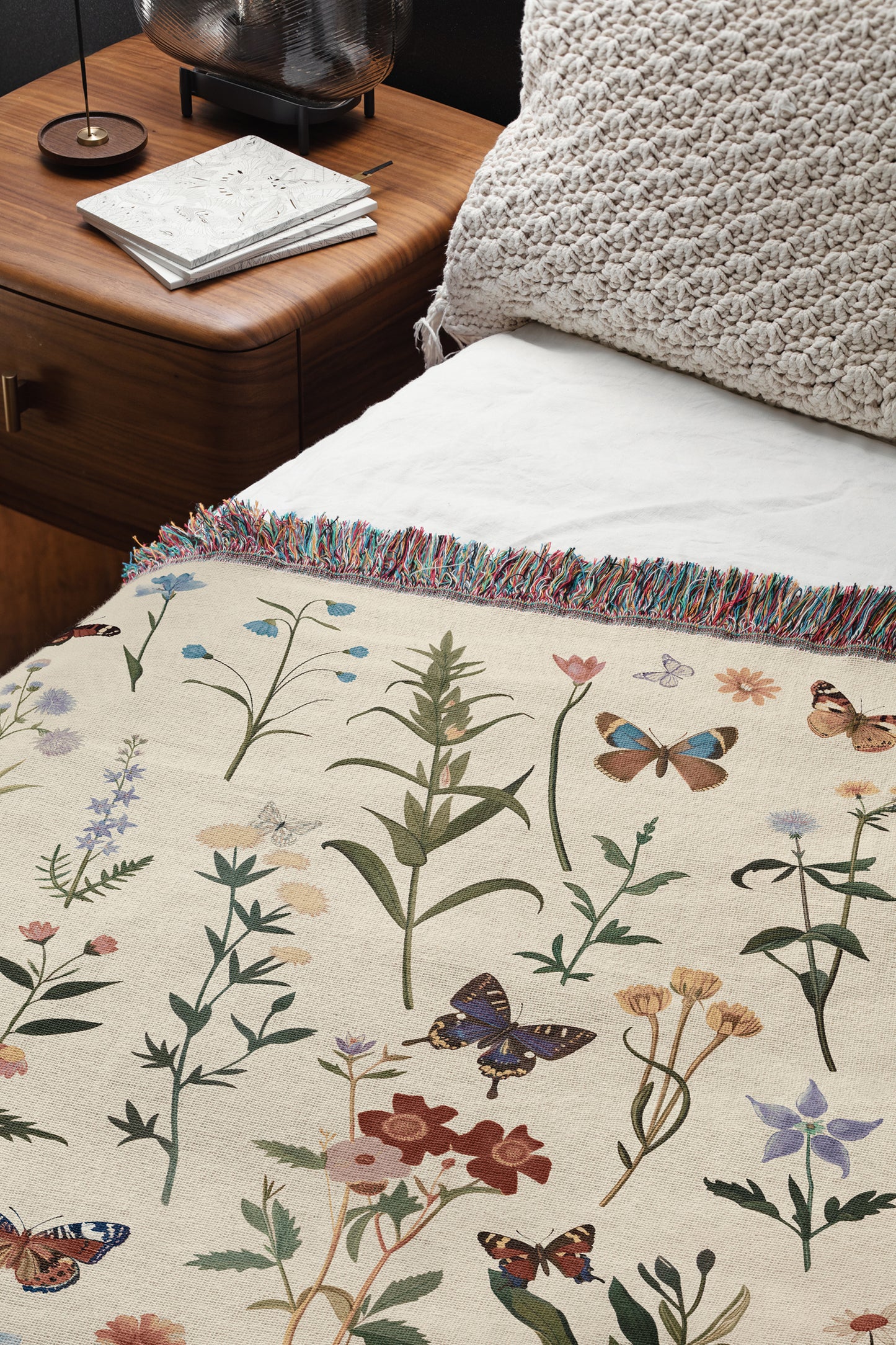 Wildflower Butterflies - Woven Blanket