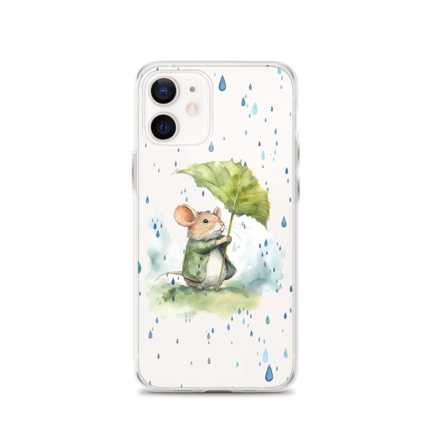 Rainy Day Field Mouse - Clear iPhone Case