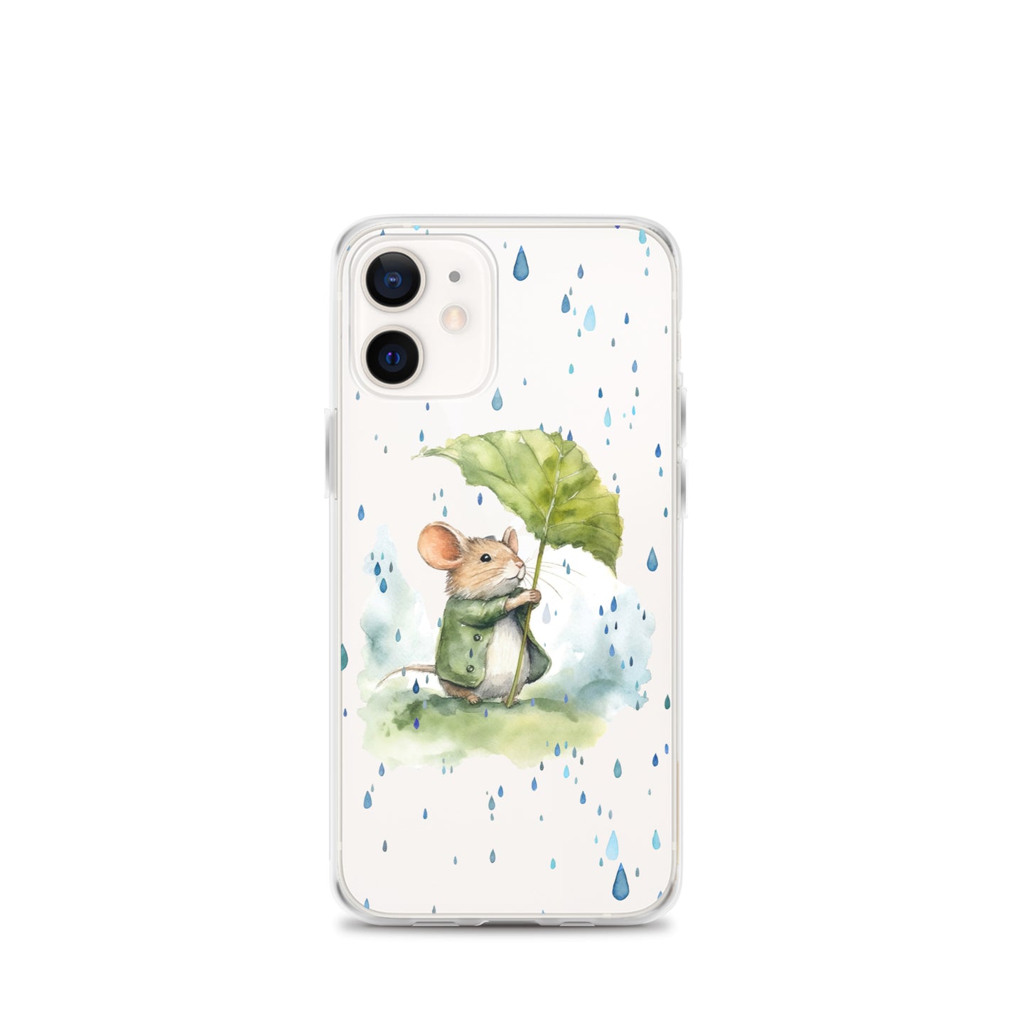 Rainy Day Field Mouse - Clear iPhone Case