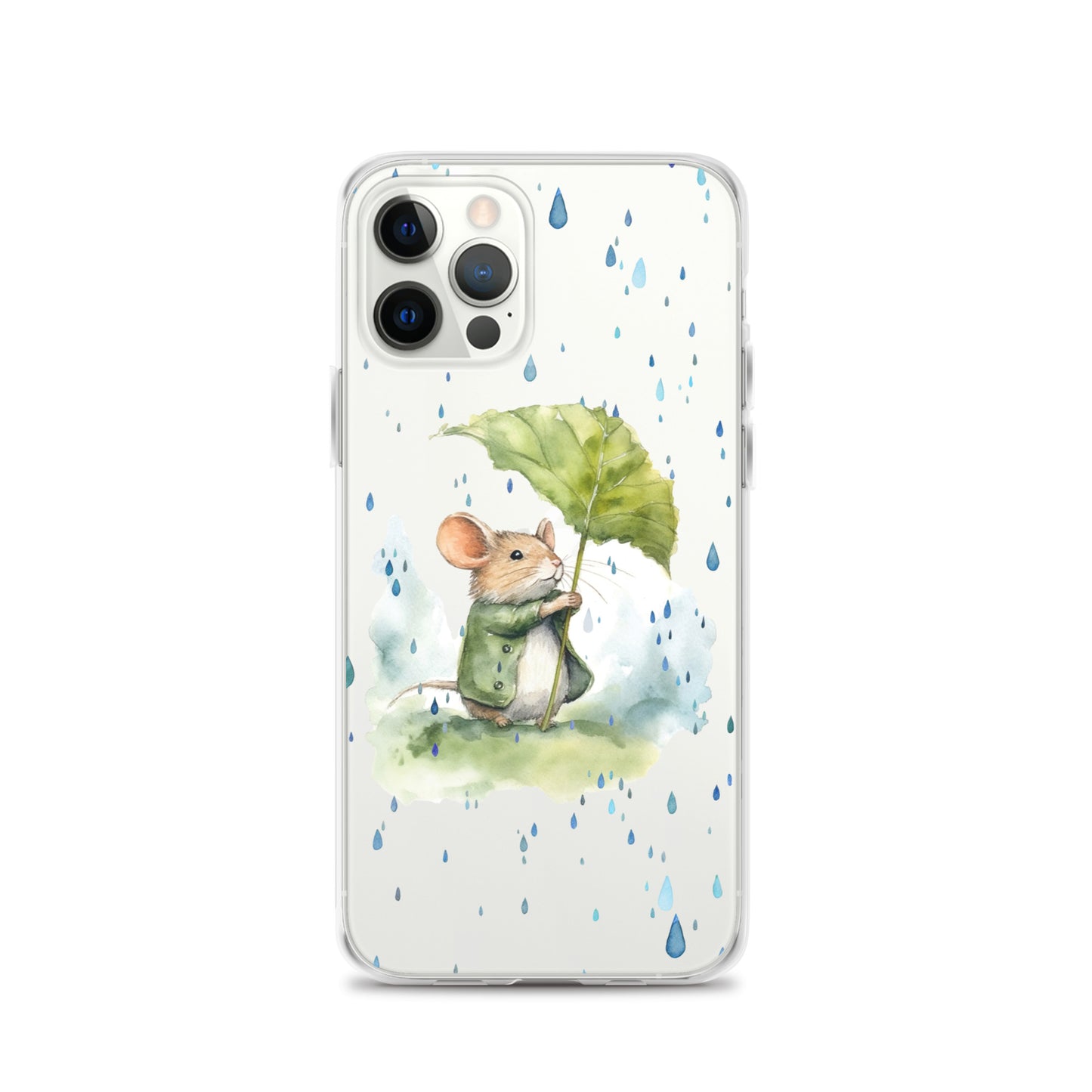 Rainy Day Field Mouse - Clear iPhone Case