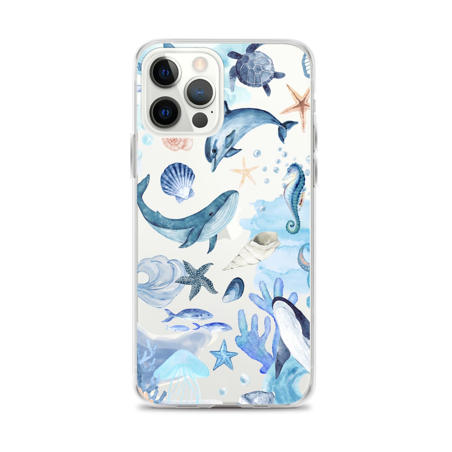 Ocean Creatures - Clear Sea Life Case for iPhone