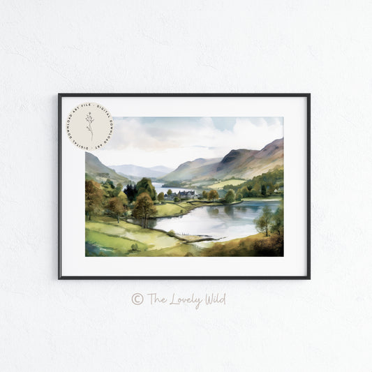 England Lake District - Printable Digital Art