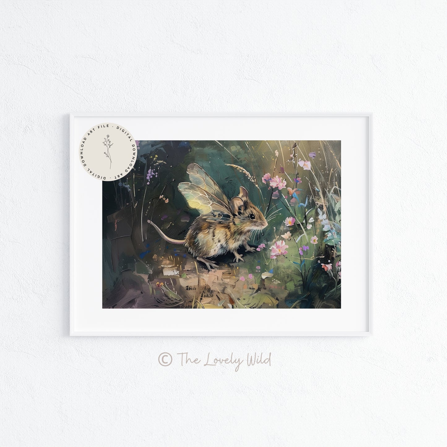 Fairy Field Mouse - Printable Digital Art