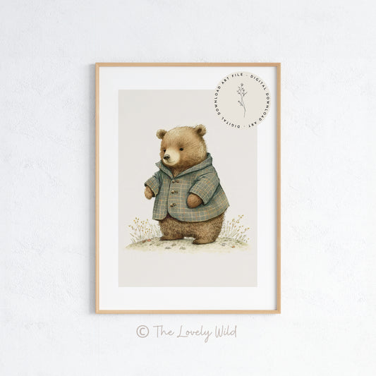 Teddy Bear - Printable Digital Art